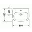 Duravit D-Code Med Umywalka wisząca 60x46 cm z otworem na baterię biała 23116000002 - zdjęcie 2