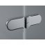 Ronal Pur Kabina prysznicowa narożna, część 1/2, drzwi dwuczęściowe, mocowanie prawe na wymiar, profile chrom, szkło Durlux PUE2DSM11022 - zdjęcie 9
