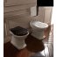 Kerasan Retro Miska WC stojąca odpływ pionowy 70,5x38,5 cm, czarna 101004 - zdjęcie 2