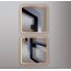 Termal Świetlik GK-O Grzejnik łazienkowy 77x67 cm z podłączeniem do wyboru biały RAL 9016 TERMALGKO - zdjęcie 2