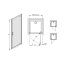 Sanplast TX DJ/TX5 Drzwi przysznicowe - 90/190 srebrny błyszczący Sitodruk W15 600-270-1050-38-230 - zdjęcie 1