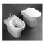 Hatria Daytime Miska WC stojąca 37x56 cm, biała YXV4 - zdjęcie 2