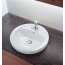 Keramag Preciosa Umywalka wpuszczana w blat o średnicy 46 cm z powłoką KeraTect i przelewem bez otworu, biała 248120600 - zdjęcie 3