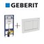 Geberit Zestaw Duofix Element montażowy do WC Omega H112 + Omega 30 Przycisk uruchamiający, 111.060.00.1 + 115.080.KJ.1 - zdjęcie 1