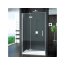 Ronal Pur Drzwi prysznicowe jednoczęściowe ze ścianką - Mocowanie prawe 140 x 200 cm Chrom Szkło Durlux 200 (PU13PD1401022) - zdjęcie 1