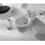 Globo Paestum Pojemnik ze szczotką do WC stojący 10x10x45 cm, biały/chrom PASC43 - zdjęcie 2