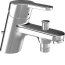 Hansa Prado Bateria nawannowa 1 otworowa chrom 01512273 - zdjęcie 1