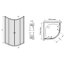 Sanplast Vera KP4/VE kabina prysznicowa narożna - 100/100/190 srebrny błyszczący Przyciemniane 600-050-0041-38-501 - zdjęcie 1