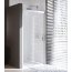 Huppe Design Pure Drzwi prysznicowe suwane 1-częściowe ze stałym segmentem - 90/190 chrom eloxal Szkło Sand Plus Anti-Plaque 8P0101.092.316 - zdjęcie 1