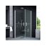 Ronal Sanswiss Mobility Kabina prysznicowa narożna z drzwiami dwuczęściowymi dzielonymi w połowie 90x195 cm drzwi prawe, profile połysk szkło przezroczyste SLM4D09005007 - zdjęcie 1