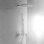 Tres Cuadro-Tres Zestaw prysznicowy podtynkowy z deszczownicą i chrom 1.06.985 - zdjęcie 1