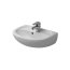 Duravit Duraplus Umywalka klasyczna mała Compact 50x34,5 cm z otworem na baterię - Biały (Alpin) (0797500000) - zdjęcie 1