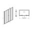 Sanplast Vera D4/VE Drzwi prysznicowe - 170/190 Manhatan Przyciemniane 600-050-0390-11-501 - zdjęcie 1