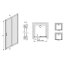 Sanplast TX DR/TX5 Drzwi prysznicowe - 90/190 srebrny błyszczący Szkło przezroczyste 600-270-1100-38-400 - zdjęcie 1