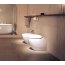 Laufen Alessi One Bidet stojący przyścienny 39x58,5 cm z otworem na baterię na środku, biały H8329714003041 - zdjęcie 2