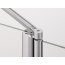 Ronal Swing-Line Kabina prysznicowa, wejście narożne podwójne, część 1/2 mocowanie prawe 75x195 cm, profile białe, szkło cieniowane niebieskie SLE2D07500454 - zdjęcie 5