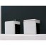 Art Ceram La Fontana Bidet stojący 36x54 cm, biały, bok czarny LFB00401;50 - zdjęcie 3