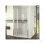 Ronal Swing-Line Drzwi prysznicowe jednoczęściowe ze ścianką stałą w linii - 120 x 195 cm biały Szkło cieniowane niebieski (SL1312000454) - zdjęcie 1