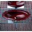 Glasspoint Flower Umywalka szklana bez przelewu - Kolor umywalki ciemnozielony flower8(bezPW2)-12 - zdjęcie 1