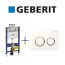 Geberit Zestaw Duofix Element montażowy do WC Omega H98 + Omega 20 Przycisk uruchamiający, 111.030.00.1 + 115.085.KJ.1 - zdjęcie 1