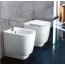 Hatria Fusion 48 Miska WC stojąca 35,5x48 cm, biała YXZK01 - zdjęcie 2