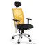 Unique Exact Fotel biurowy, żółty W-099Y-BL418-10 - zdjęcie 1