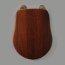 Kerasan Retro Deska sedesowa drewniana, orzech, zawiasy brązowe 109340 - zdjęcie 3
