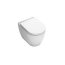 Hatria Fusion Miska WC stojąca z deską zwykłą, biała Y0U7 - zdjęcie 1