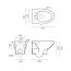 Bathco Ibiza Muszla klozetowa miska WC podwieszana 51x35,5x36 cm z deską wolnoopadającą, biała 4503 - zdjęcie 2