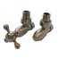 Schlosser Elegant Style zestaw grzejnikowy kątowy stal bez drewna GW M22x1,5 x 15mm Cu 604800022 - zdjęcie 1