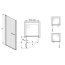 Sanplast Prestige DJ/PRIII Drzwi prysznicowe - 70/195 pergamon szkło przezroczyste 600-073-0710-12-401 - zdjęcie 1