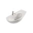 Globo Bonsai umywalka wisząca 69 cm x 45 cm x 19 cm prawa biała BO023 BI - zdjęcie 1