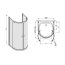 Sanplast Vera KPP2DJ/VE - 100/100/190/55 Beżowy Satynowa 600-050-0240-13-481 - zdjęcie 1