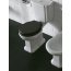 Globo Paestum Zbiornik WC kompaktowy 48x18x38 cm podłączenie od dołu, biały, wykończenia brązowe PA0125X - zdjęcie 4