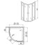 Aquaform Afa Kabina prysznicowa półokrągła 90cm, profile chrom 100-06319 - zdjęcie 2