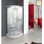 Novellini Nexis 1 Kabina prysznicowa półokrągła z dachem,sauną i deszczownicą 90x90x227 cm, dąb NEXR90M5-1KQ - zdjęcie 2