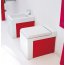 Art Ceram La Fontana Bidet stojący 36x54 cm, biały, bok czerwony LFB00401;51 - zdjęcie 2