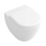 Villeroy & Boch Subway Toaleta WC podwieszana 35,5x48 cm Compact krótka z powłoką CeramicPlus, biały Weiss Alpin 660410R1 - zdjęcie 1