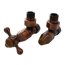 Schlosser Elegant Style zestaw grzejnikowy kątowy antyczna miedź z drewnem GW M22x1,5 x 15mm Cu 604800025 - zdjęcie 1