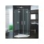 Ronal Pur Drzwi prysznicowe dwuczęściowe do kabiny pięciokątnej - na wymiar Chrom Szkło Durlux 200 (PUR52SM21022) - zdjęcie 1