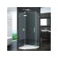 Ronal Pur Drzwi prysznicowe jednoczęsciowe do kabiny pięciokątnej - Mocowanie lewe na wymiar Chrom Szkło Master Carre (PUR51GSM11030) - zdjęcie 1