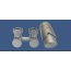 Schlosser Exclusive zestaw armatury 3/4xM22x1,5 kątowy satyna 601000030 - zdjęcie 1