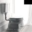 Kerasan Retro Miska WC stojąca odpływ pionowy 70,5x38,5 cm, czarna 101004 - zdjęcie 9