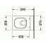 Duravit 2nd floor Miska WC wisząca 37x54 cm z deską wolnoopadającą, biała 2220090000+0068990000 - zdjęcie 5