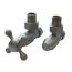 Schlosser Elegant Style zestaw grzejnikowy kątowy satyna bez drewna GW M22x1,5 x GW 1/2 Stal 604800018 - zdjęcie 1