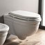 Art Ceram Hermitage Miska WC wisząca 36x55 cm z deską wolnoopadającą, biała HEV01001;00+HEA00501;71 - zdjęcie 1