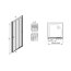 Sanplast Aspira DTr/ASPII Drzwi prysznicowe - 90/190 Pergamon Strukturalne 600-032-1130-12-471 - zdjęcie 1