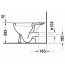 Duravit Duraplus Miska toaletowa lejowa 35,5x64,5 cm stojąca, odpływ poziomy, z powłoką WonderGliss - Pergamon (02290947001) - zdjęcie 3
