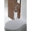 Globo Paestum Pojemnik wiszący ze szczotką do WC 16x10x17 cm, biały/chrom PASC42 - zdjęcie 1