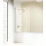 Huppe Design Elegance Parawan nawannowy drzwi skrzydłowe składane - Mocowanie lewe 100/150 srebrny matowy Szkło przezroczyste Anti-Plaque 8E2301.087.322 - zdjęcie 1